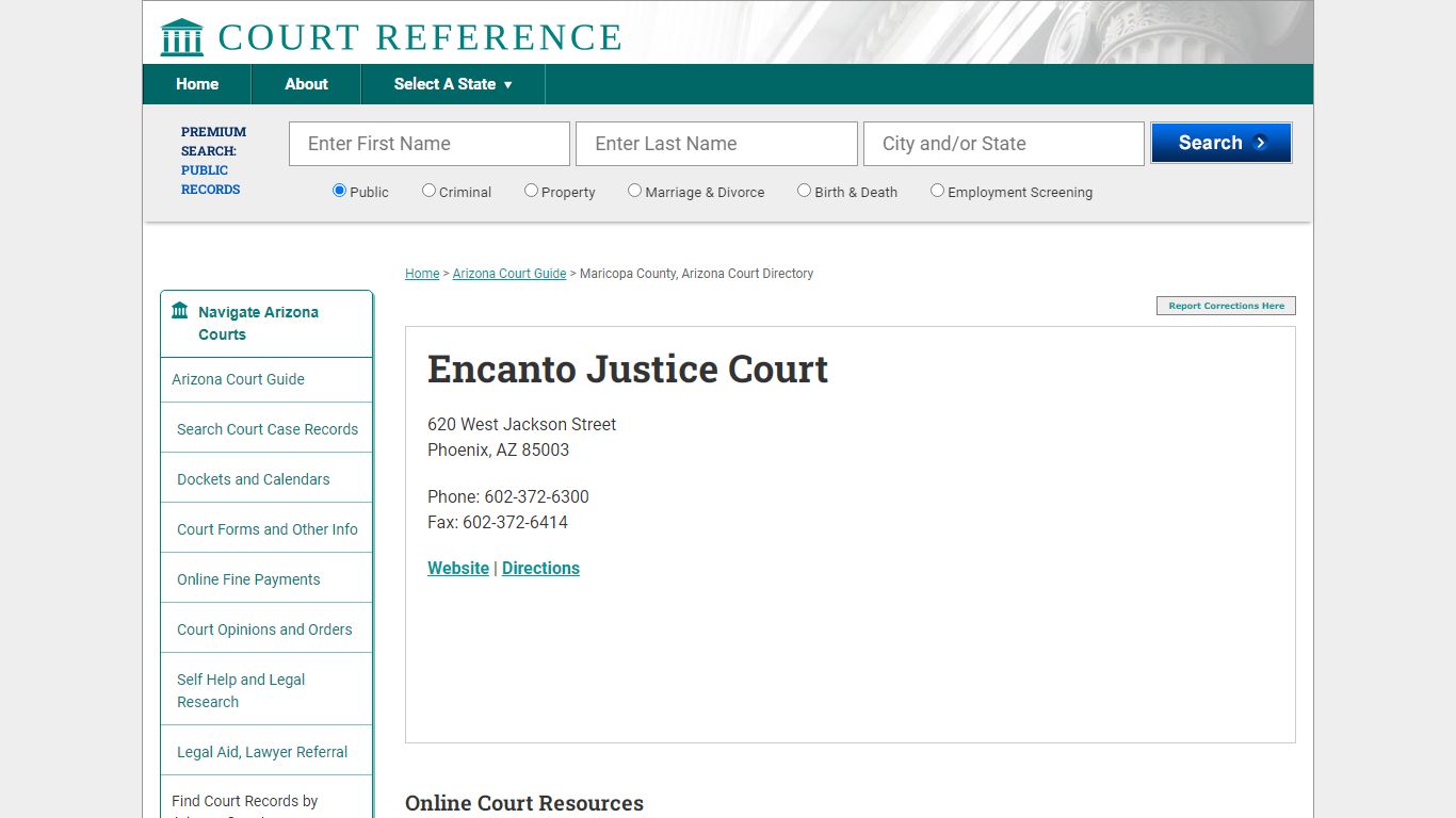 Encanto Justice Court - Courtreference.com